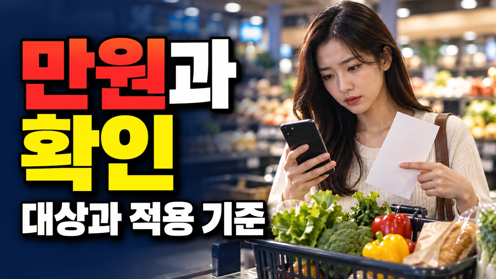 1만원과 최대 6천원, 쓱 장보기 페스타 혜택을 더해 계산하면 안 되는 이유 관련 핵심 정보를 상징적으로 보여주는 썸네일 이미지