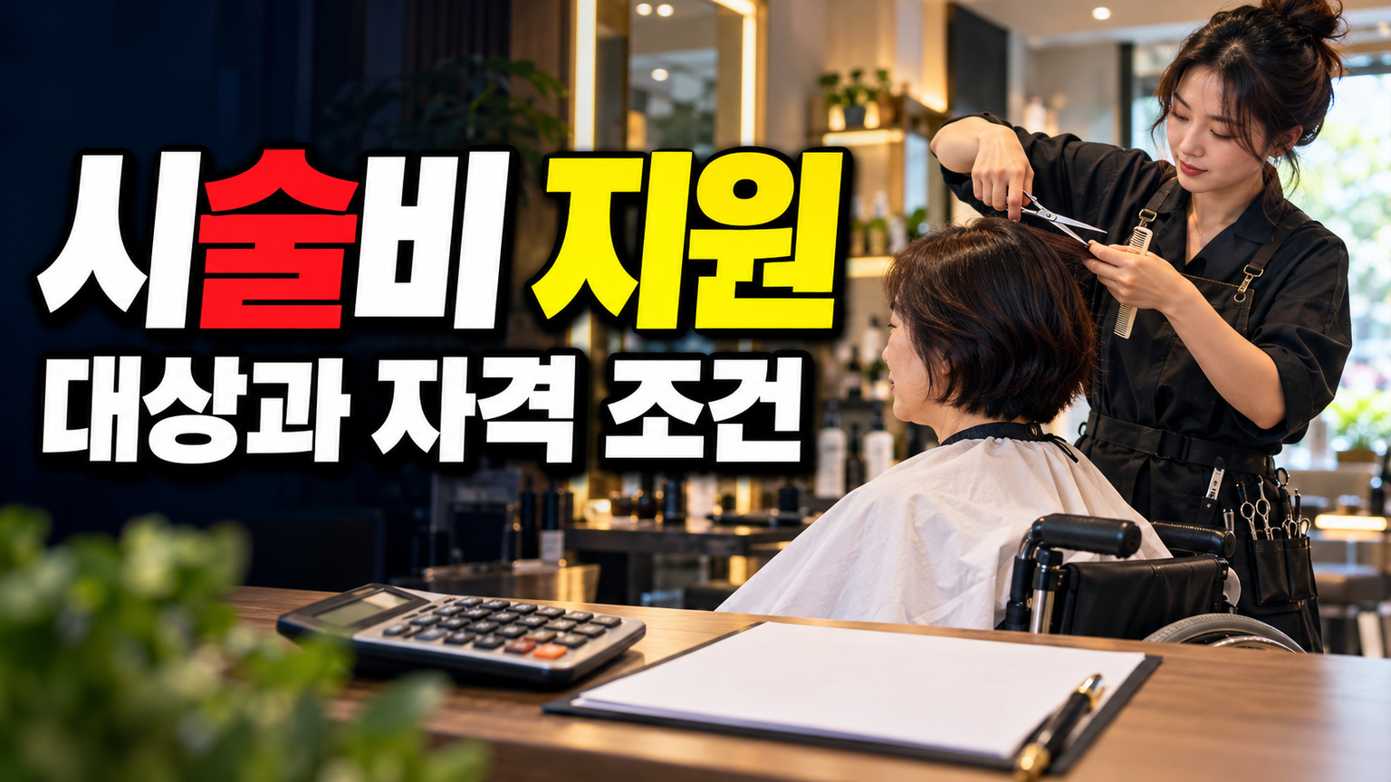 시술비가 지원한도를 넘으면, 은평구 장애인친화미용실 본인부담 계산 관련 핵심 정보를 상징적으로 보여주는 썸네일 이미지