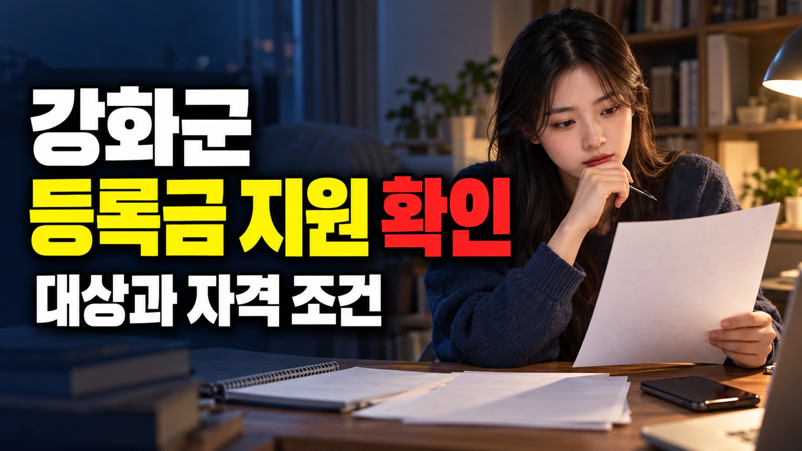 장학금 받은 뒤 얼마 남을까? 본인부담 수업료로 보는 강화군 등록금 지원액 관련 핵심 정보를 상징적으로 보여주는 썸네일 이미지