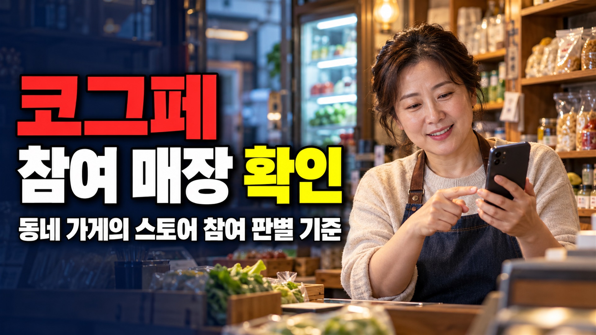 동네 가게도 인정될까? 코그페 스토어 참여 매장 판별 기준 관련 핵심 정보를 상징적으로 보여주는 썸네일 이미지
