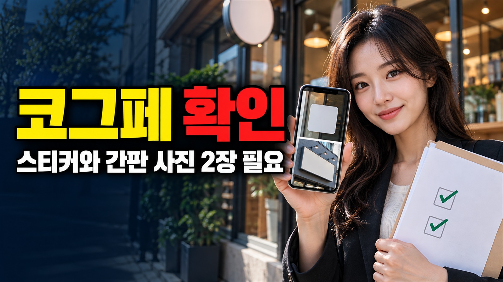 코그페 스토어 방문 인증, 스티커·간판 사진 2장이 필요한 이유 관련 핵심 정보를 상징적으로 보여주는 썸네일 이미지