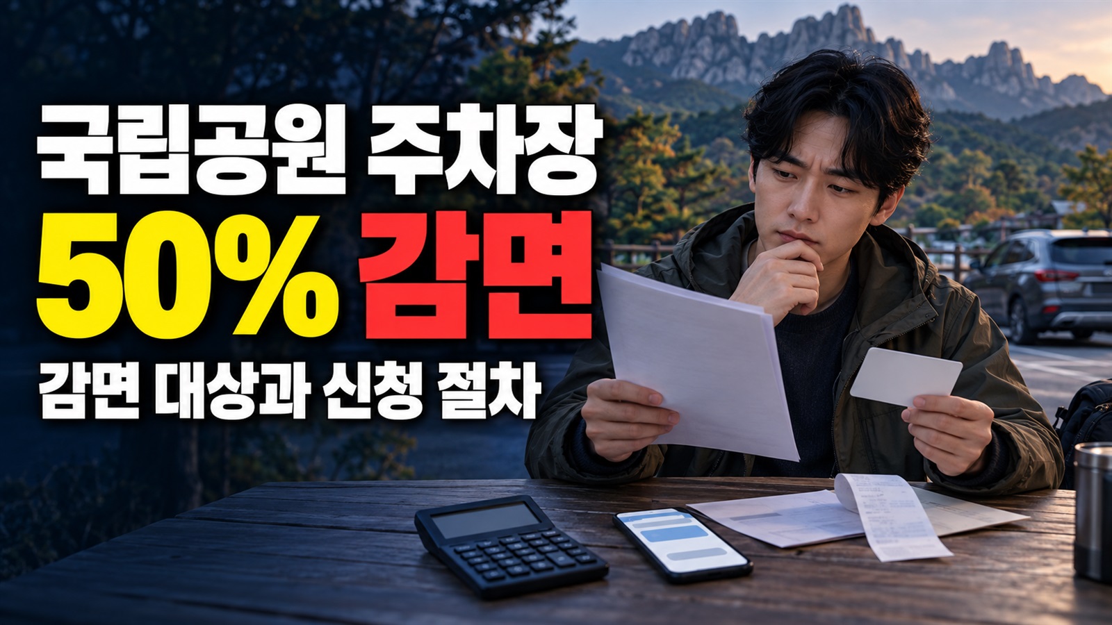 친환경차라는 이유만으로 적용할 수 없는 국립공원 주차장 50% 감면, 제1종 기준 관련 핵심 정보를 상징적으로 보여주는 썸네일 이미지