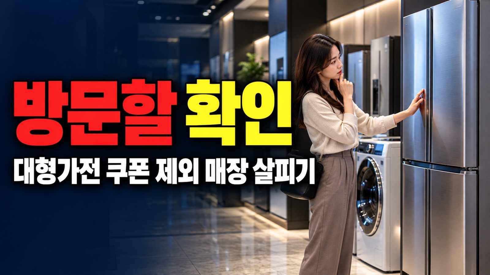 방문할 점포가 빠졌다면? 쓱데이 대형가전 쿠폰 제외 매장 살피기 관련 핵심 정보를 상징적으로 보여주는 썸네일 이미지