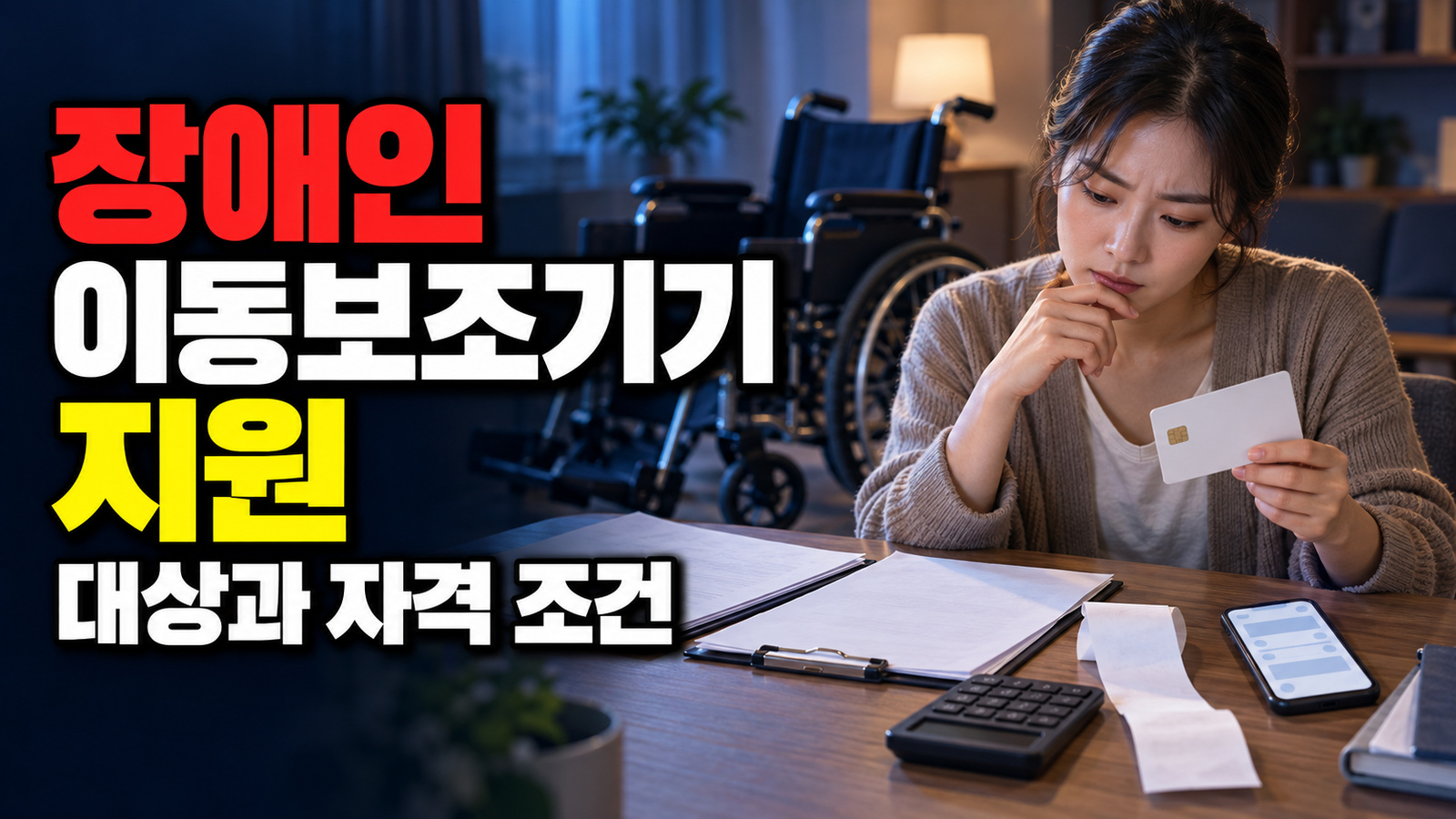 이미 수리비를 냈을 때, 장애인 이동보조기기 지원금 청구 전 점검사항 관련 핵심 정보를 상징적으로 보여주는 썸네일 이미지