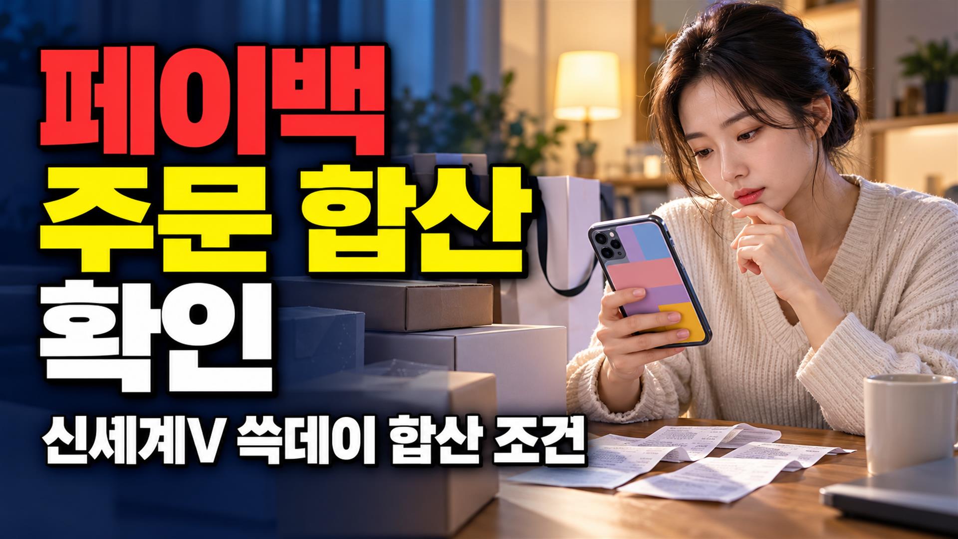 알려진 내용과 실제 조건이 다를까? 신세계V 쓱데이 페이백 주문 합산 핵심 기준 관련 핵심 정보를 상징적으로 보여주는 썸네일 이미지