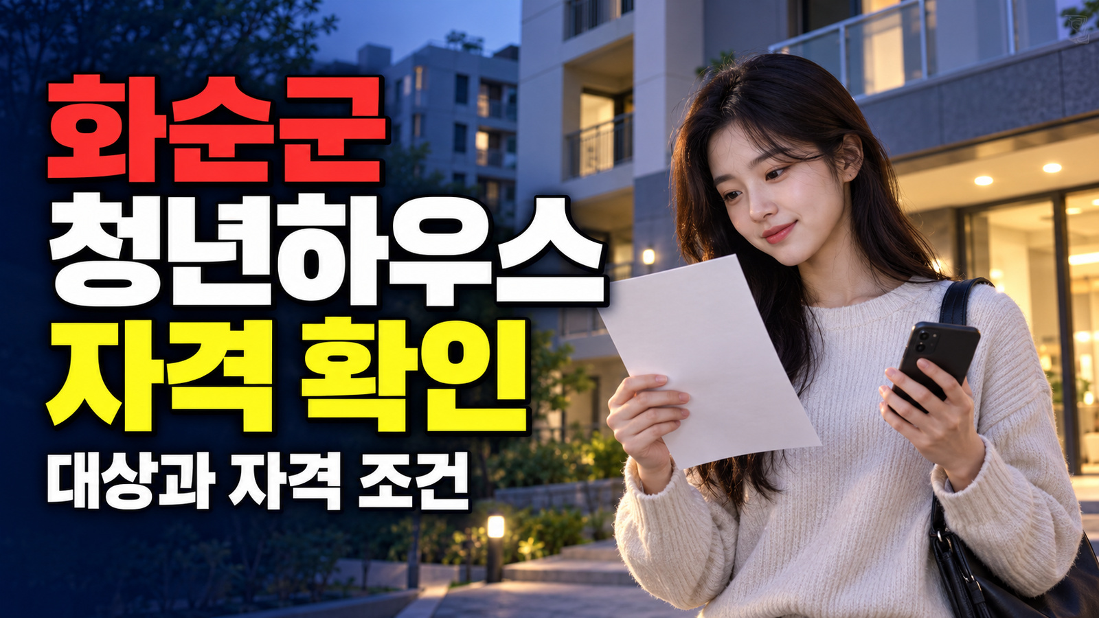 다른 지역 거주자도 화순군 청년하우스 지원 대상일까? 관련 핵심 정보를 상징적으로 보여주는 썸네일 이미지