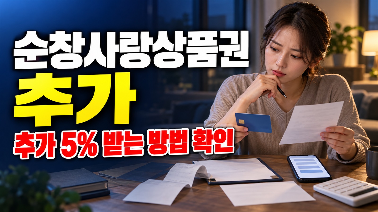 순창사랑상품권 11월부터 12% 선할인…추가 5%는 어떻게 받나? 관련 핵심 정보를 상징적으로 보여주는 썸네일 이미지